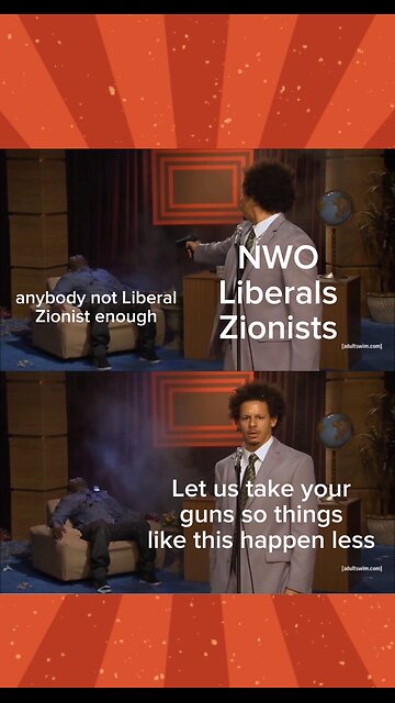 NWO Liberals Zionists violence against opposition want to ban guns