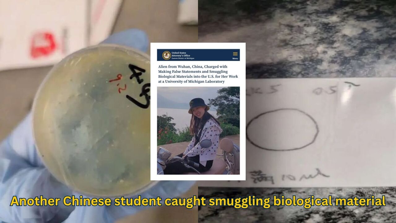 A third Chinese scholar caught smuggling biological material to University of Michigan