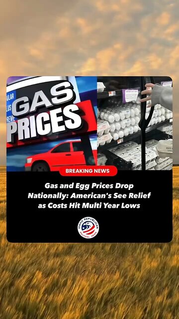 Gas & Egg Prices Drop!