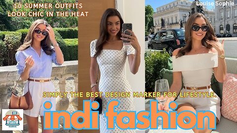 10 SUMMER OUTFITS - LOOK CHIC IN THE HEAT | indifashion