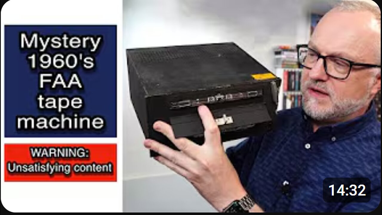 🔍 Mystery Aviation Tape Machine ✈️📼 | What Was It Used For?