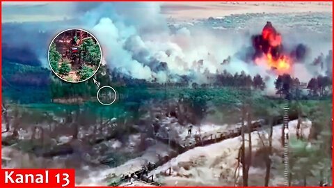Russians dug trenches and built fortifications in forest in Kherson, but their position were crushed