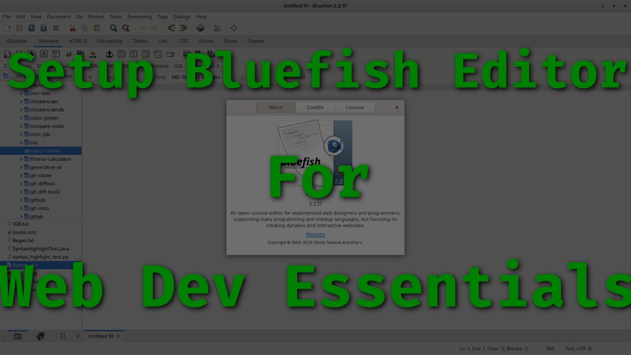 Bluefish 2.2.17 Advanced Editor Review