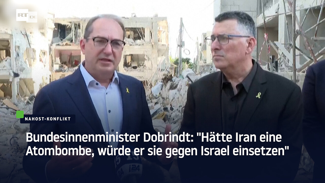 Bundesinnenminister Dobrindt: "Hätte Iran eine Atombombe, würde er sie gegen Israel einsetzen"