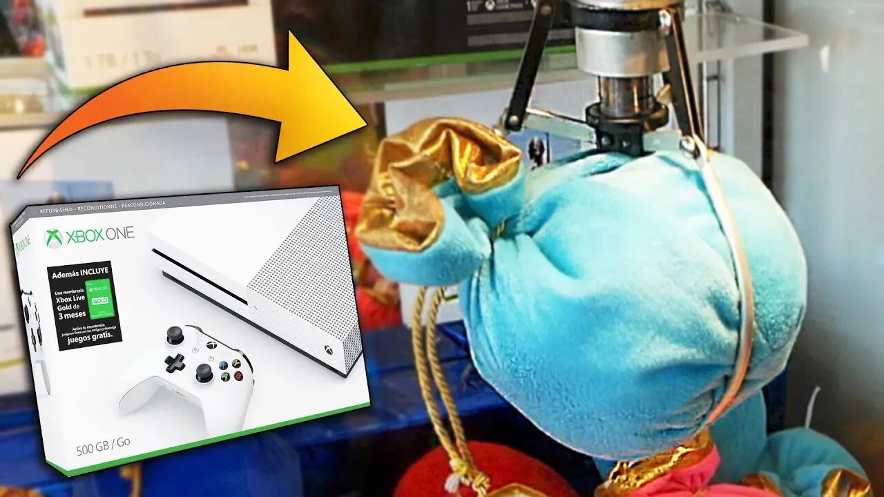 WON FROM THE XBOX ONE MYSTERY BAG CLAW MACHINE!