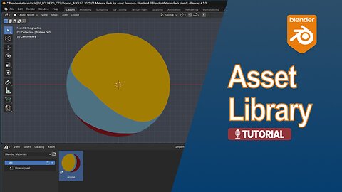 Tutorial: How to Import, Use, and Save Materials in Blender's Asset Browser