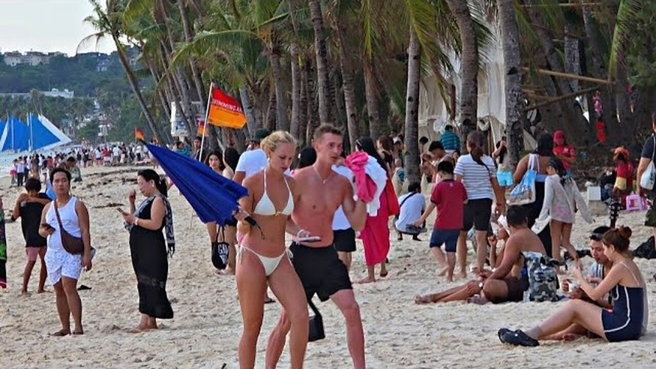 Look! This is Boracay White Beach on September 4 2025 5:20pm Walk Weather Not Bad