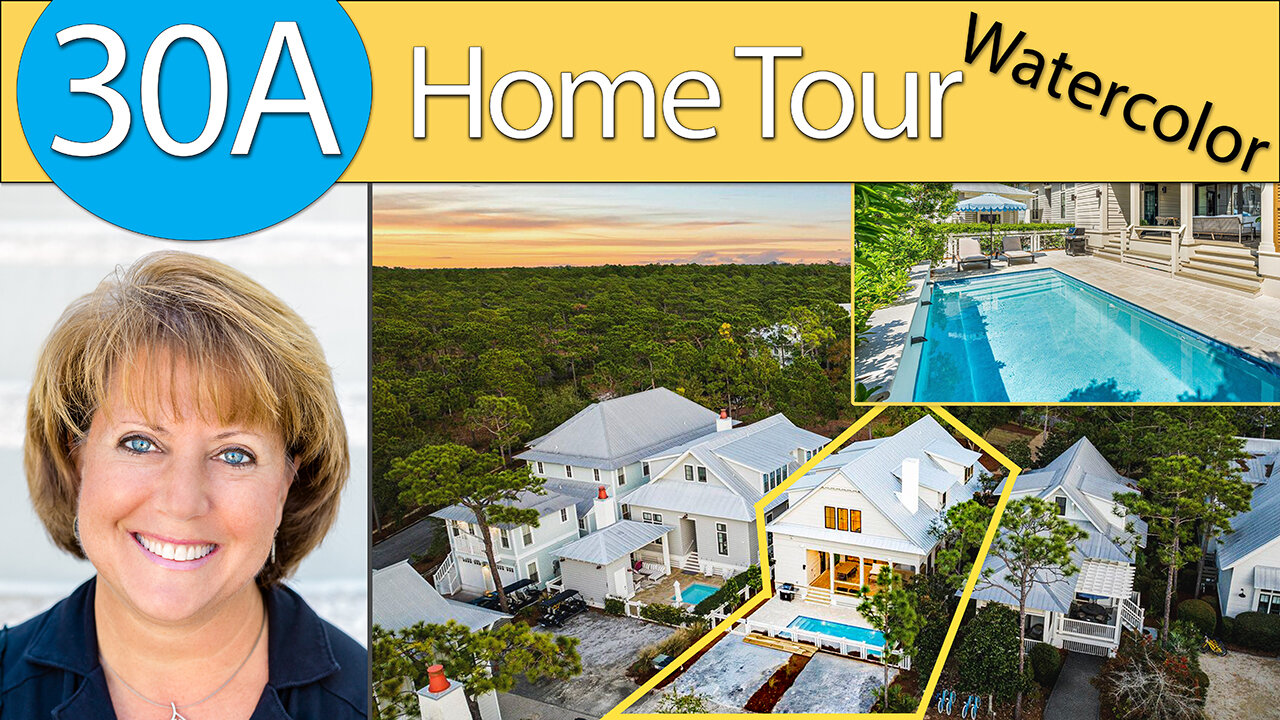 30a Home Tour Watercolor Florida 25 Bluestem Lane