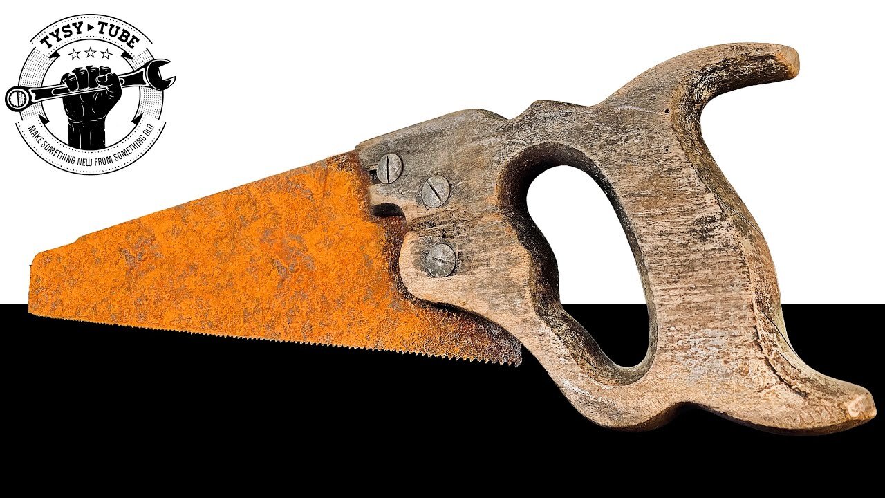 I restored a rusty saw for just 2 euros 💰