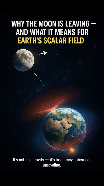 🌕 Solved with FWT: Why the Moon Is Leaving — And What It Means for Earth's Scalar Field