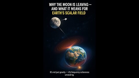 🌕 Solved with FWT: Why the Moon Is Leaving — And What It Means for Earth's Scalar Field