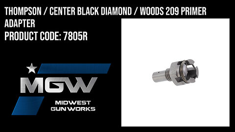 Thompson / Center Black Diamond / Woods 209 Primer Adapter - 7805R