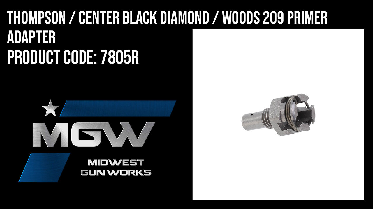 Thompson / Center Black Diamond / Woods 209 Primer Adapter - 7805R
