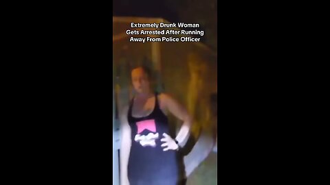 Extremely Drunk Woman Arrested After Fleeing From Police #DrunkWomanArrest #japd