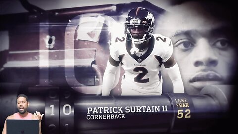 CHANNELADRIANTV Reacts | 10: Patrick Surtain II (CB, Broncos) | Top 100 Players of 2025