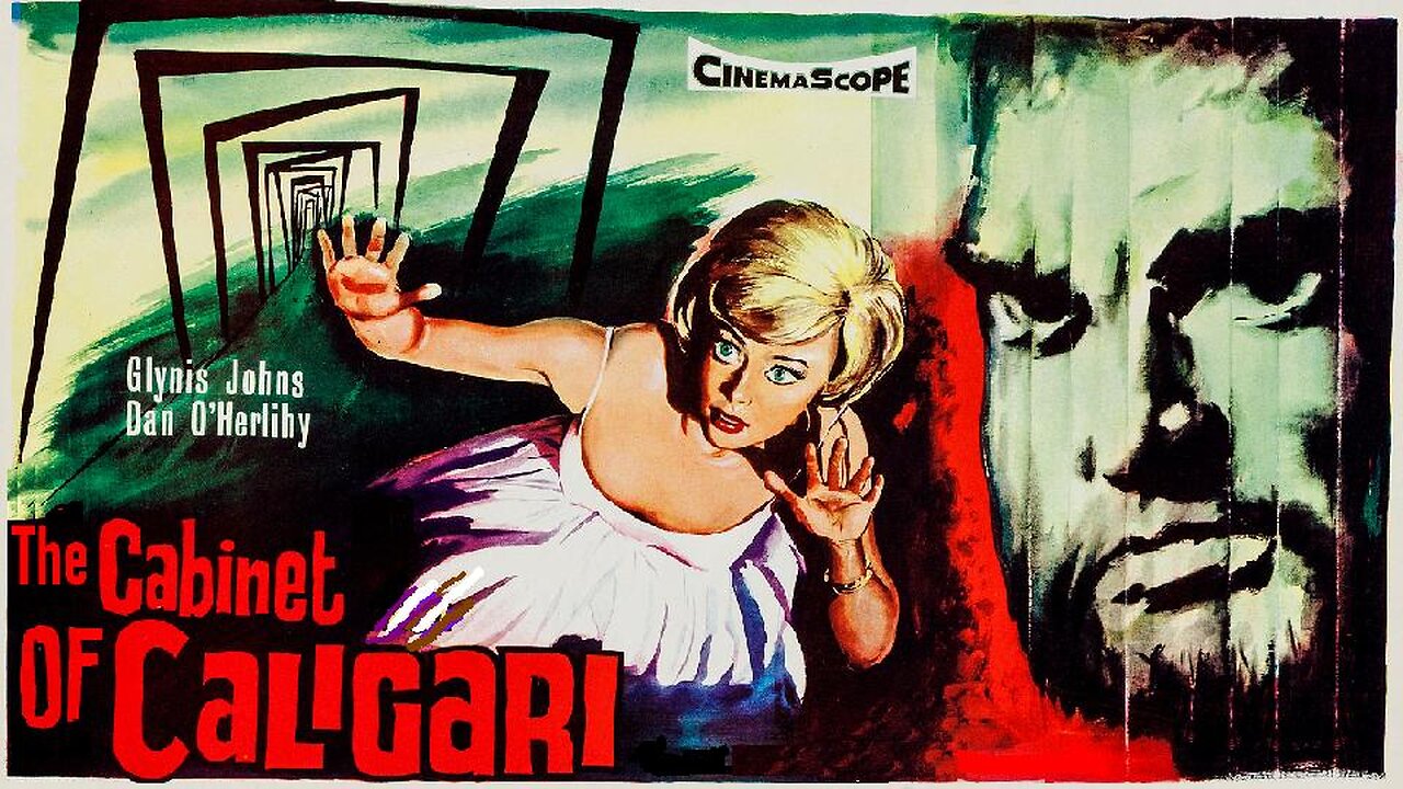 THE CABINET OF CALIGARI 1962 Stranded Woman is Assisted by a Mysterious Man FULL MOVIE HD & W/S