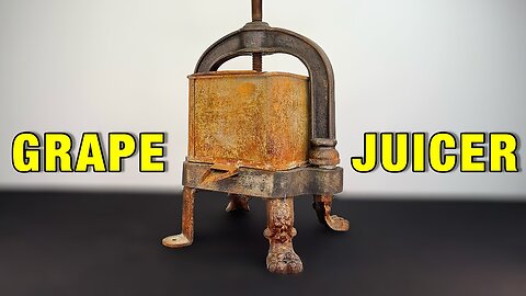 Rusted Grape Juicer With Lion Legs - Restoration (with Test)