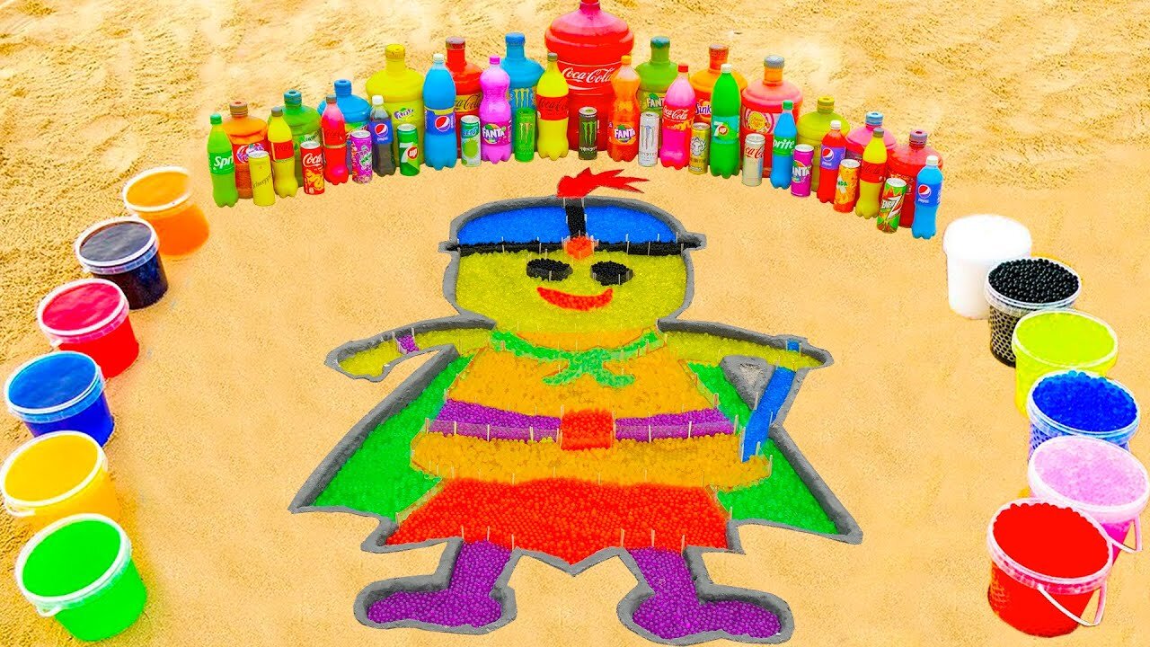 How to make Rainbow Funko POP! South Park with Orbeez, Fanta, Coca Cola, Mentos & Popular Sodas