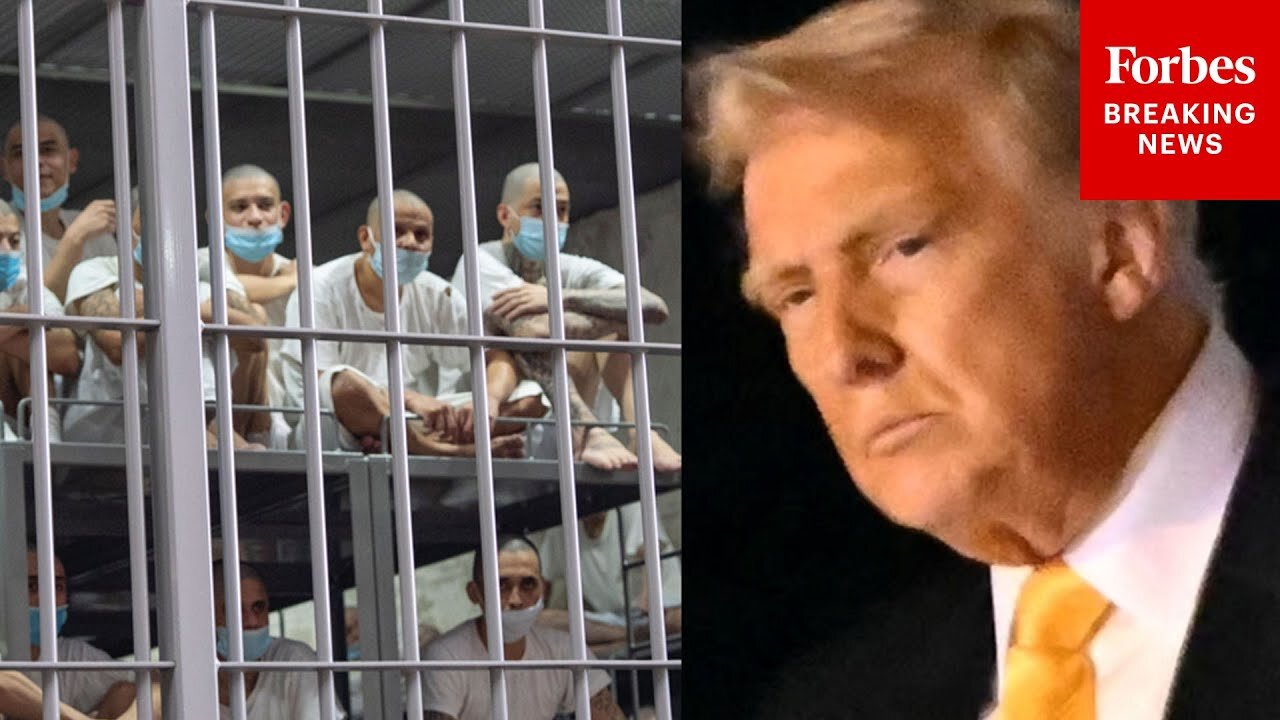 Trump Asked If He Has Any Concerns About Human Rights Abuses At Brutal El Salvador Prison