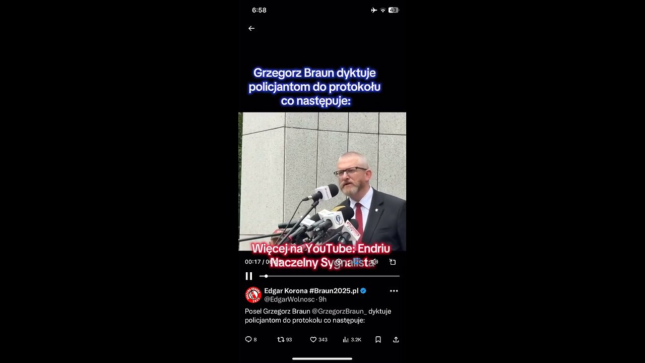 In Polish MP Grzegorz Braun
