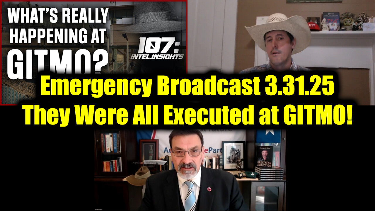 Juan O Savin, Derek Johnson & Riccardo Bosi Emergency Broadcast 3.31.25 - They Were All Executed at GITMO!