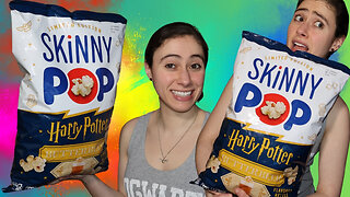 Trying Skinny Pop Butterbeer Popcorn For The FIRST TIME!