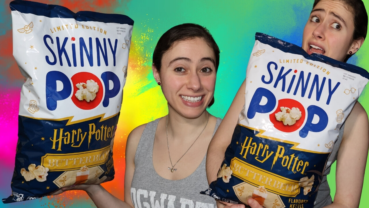 Trying Skinny Pop Butterbeer Popcorn For The FIRST TIME!