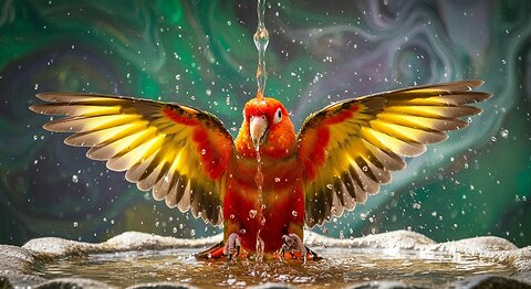 Birds Bathing Transformation