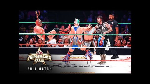 FULL MATCH_ Vikingo vs. Dominik Mysterio vs. Dragon Lee vs. El Grande Americano_ Triplemanía XXXIII