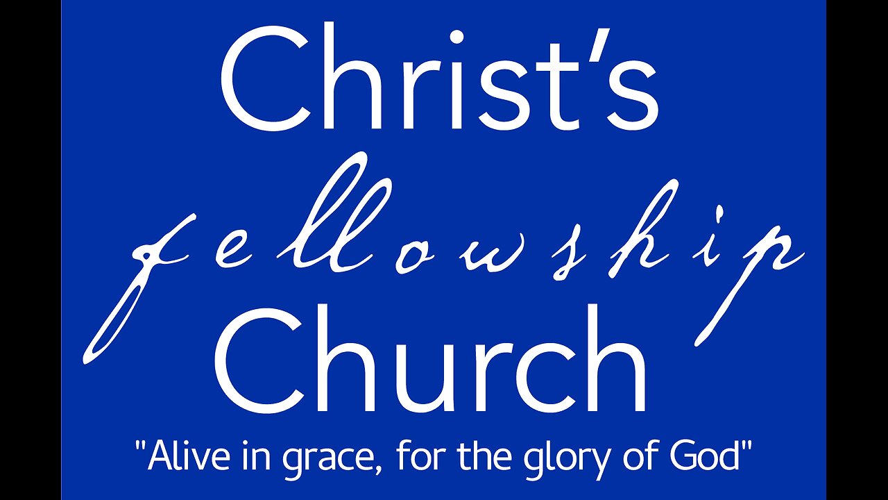 CFC Sunday Sermon - August 31, 2025 - Alive In Grace