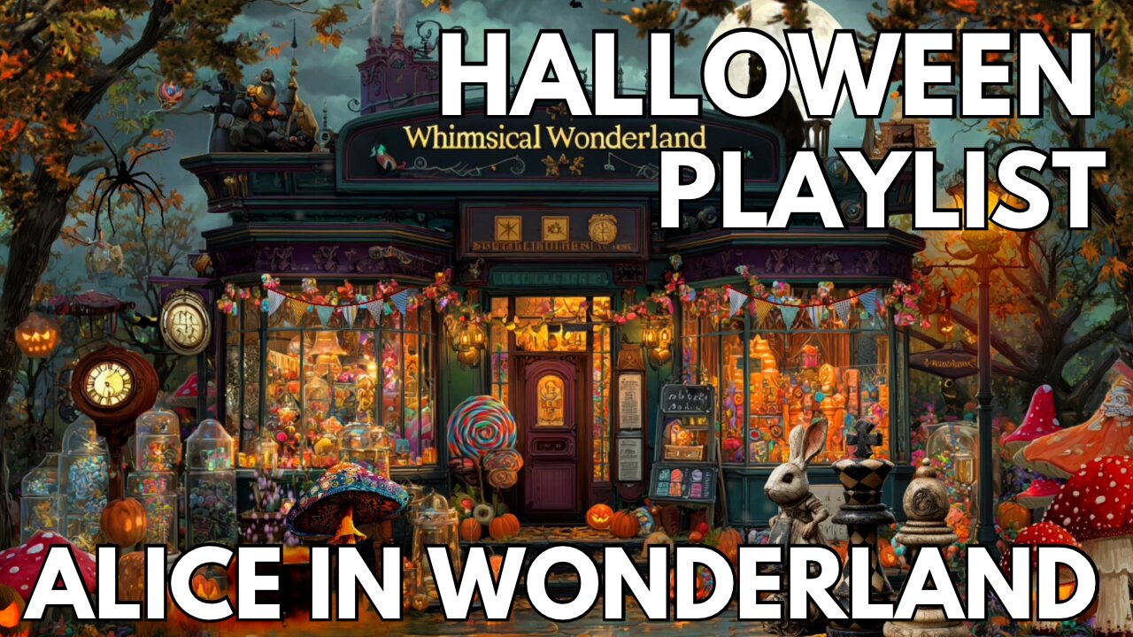 🎧 Dog TV: Halloween Music Playlist | Alice In Wonderland Great For Parties & Projects | Halloween 4k