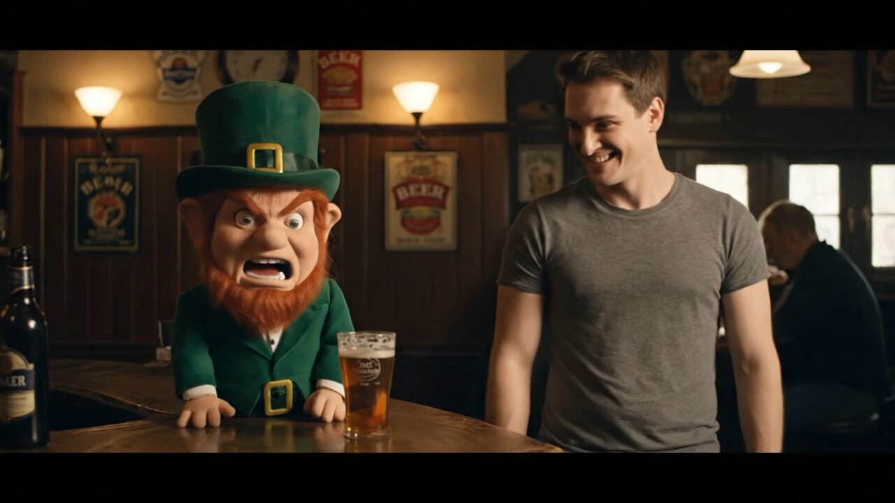 Never Underestimate a Leprechaun #Leprechaun #IrishPub #Pranked #Mischief #AI
