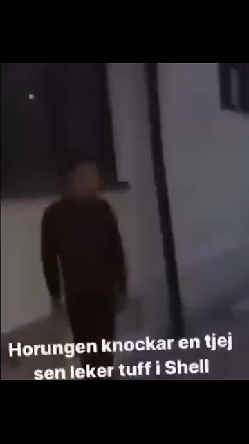 Sweden has fallen: Muslim migrants brutally hit a womanl in Sweden and film it for fun. Lunatics!