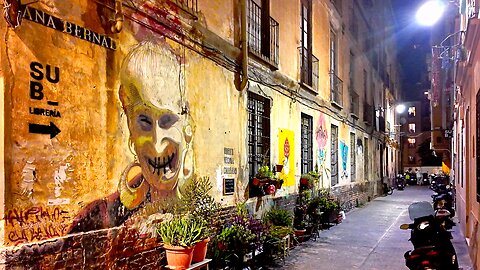 Exploring Lagunillas at Night – Street Art, Atmosphere & Safety in Malaga [4K]