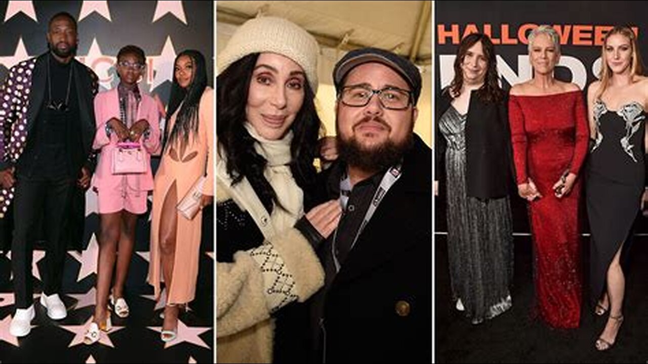 Hollyweird's Liberal "family values" with their TRANSGENDER children.