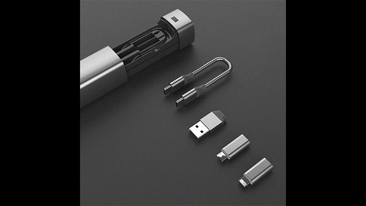 6-In-1 Cable Organizer With Mini Flashlight And Emergency Power Bank