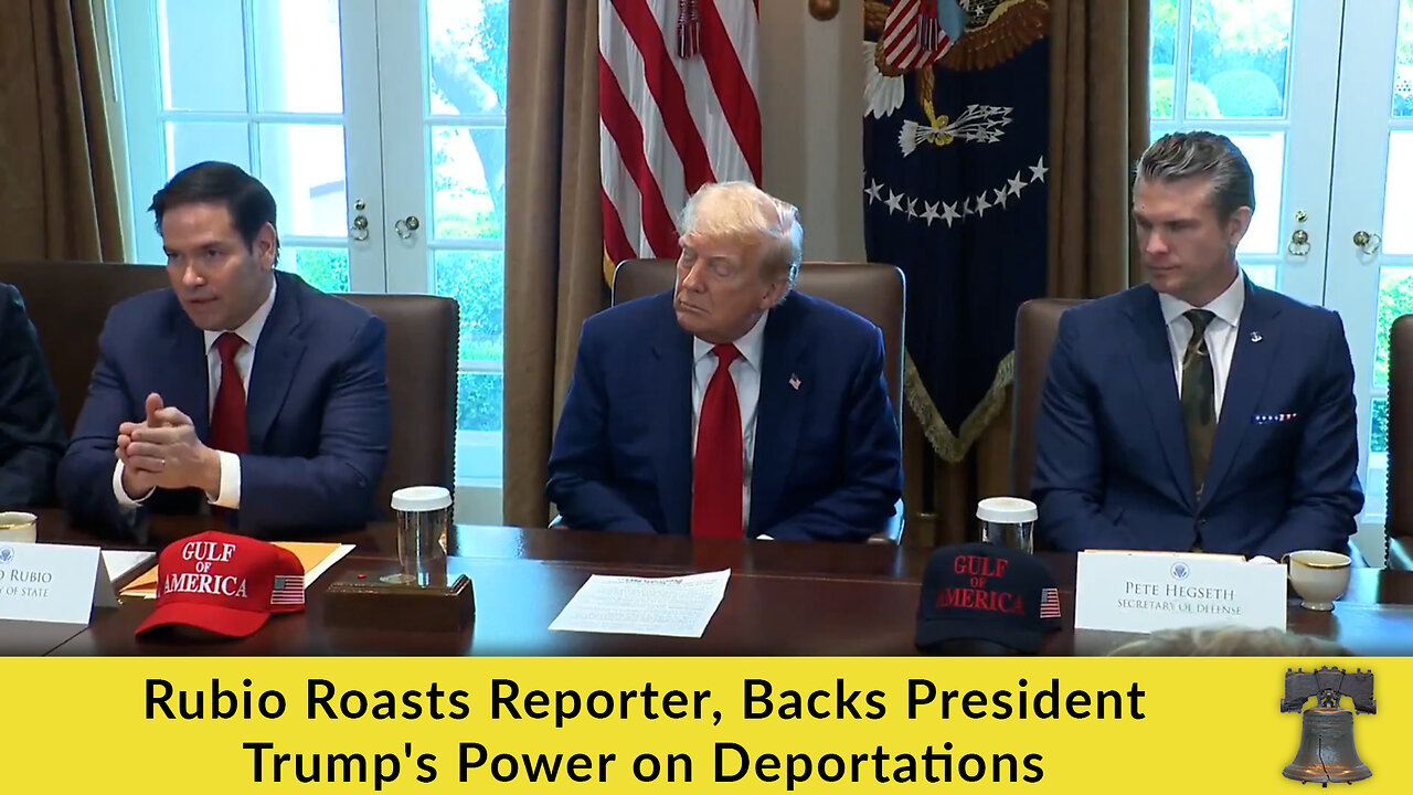 Rubio Roasts Reporter, Backs President Trump's Power on Deportations