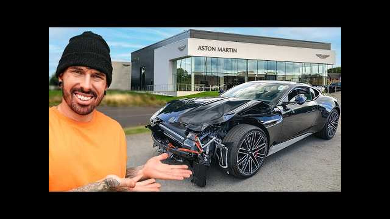 I BOUGHT A WRECKED ASTON MARTIN DB12 THEN REBUILT IT IN 24 HOURS