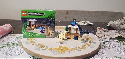 Legos Build ep 3: Steve's Desert Expedition 🏜 Minecraft Adventure Set!