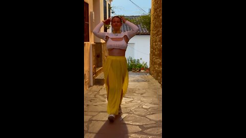 Walking through a little Spanish town