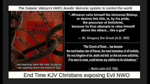 The Satanic Vatican’s NWO Jesuits’ demonic system to control the world
