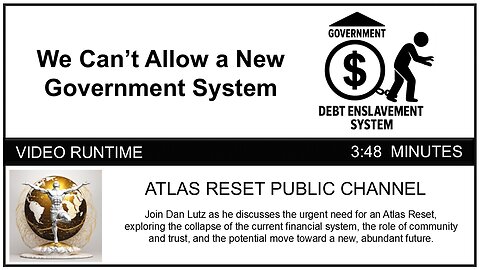 We Can't Allow A New Government System