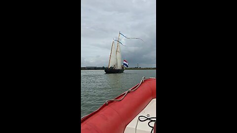 Waste Plastic 17th century yacht! Maiden sail!