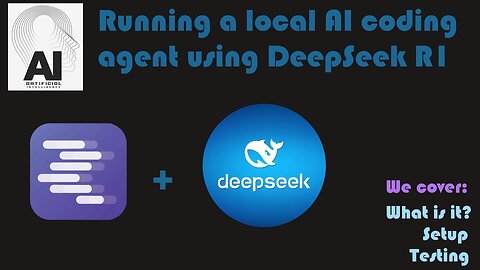 Running a local AI coding agent using DeepSeek R1