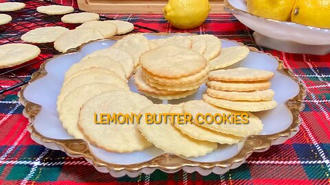 Lemony Butter Cookies are like Old-fashioned Moravian Lemon Crisps