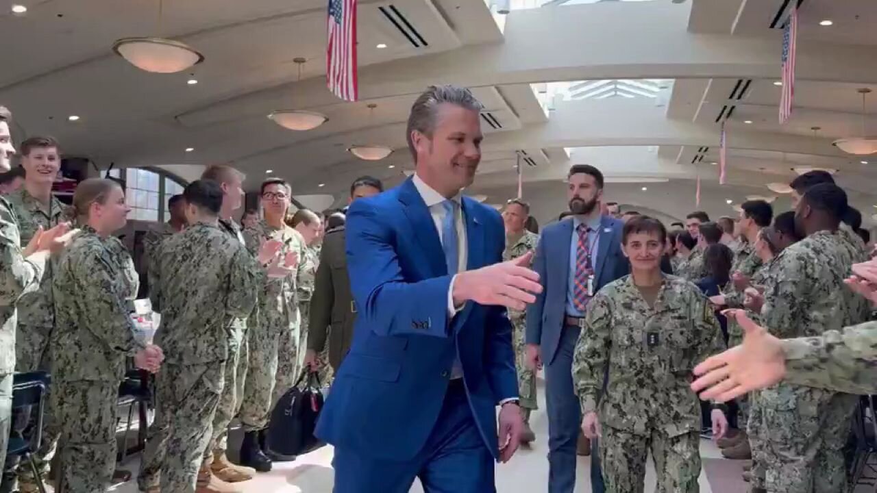 Secretary Of Defense Pete Hegseth Was Just At The Naval Academy: Troops Applauding And Shaking Hands