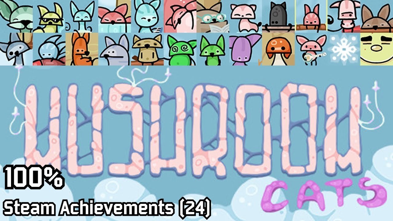Mushroom Cats | Steam Achievements (24), 100%
