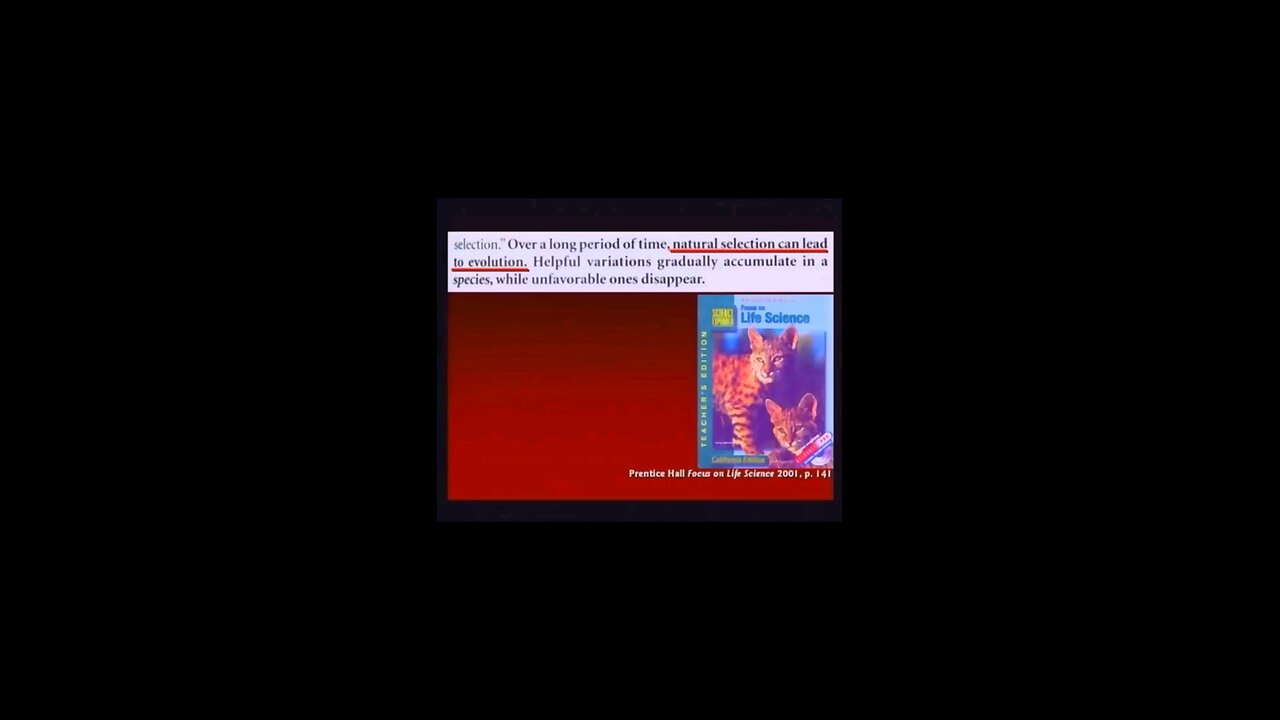 natural selection isn't evolution