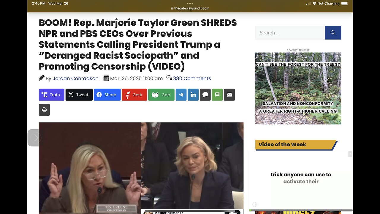 BOOM! Rep. Marjorie Taylor Green SHREDS NPR and PBS CEOs Over Previous Statements …