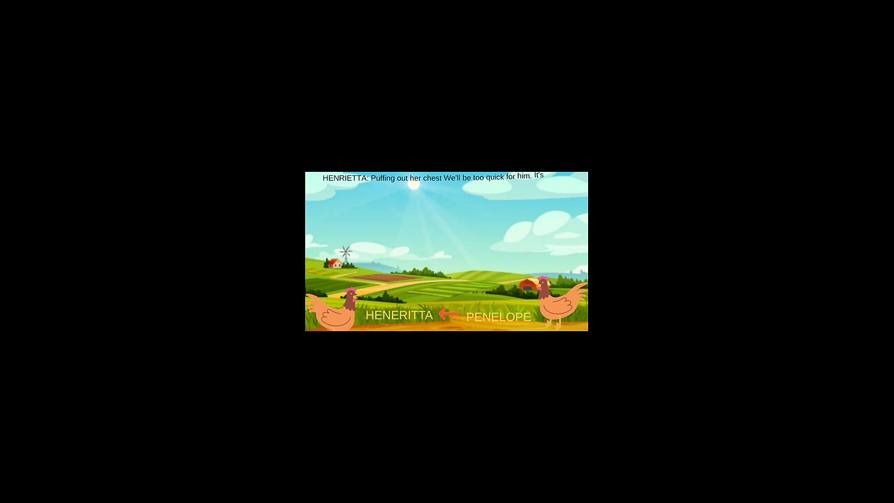 cartoon animation video story of two hens a corn heist